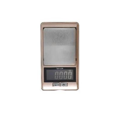 Taylor keukenweegschaal Pro 17 x 23 x 2,5 cm RVS roségoud/zilver