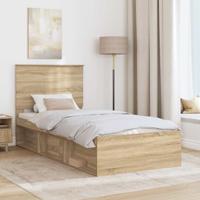 Bedframe Sonoma Eiken 75 x 190 cm Massief grenenhout - thumbnail