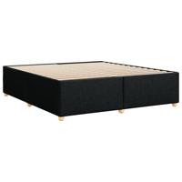 Bedframe zonder matras stof zwart 180x200 cm - thumbnail