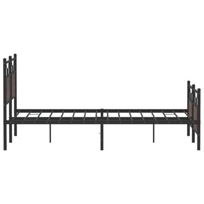 Bedframe zonder matras bewerkt hout bruin eikenkleur 137x190 cm
