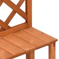 VidaXL Plantenrek met latwerk 70x42x115 cm massief vurenhout - thumbnail