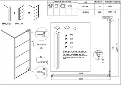 Saqu Devine industriële inloopdouche incl. antikalkbehandeling 120x210cm geborsteld grijs
