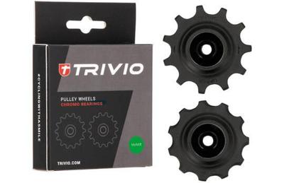 Trivio - derailleurwieltjes 11/11t chromo lagers
