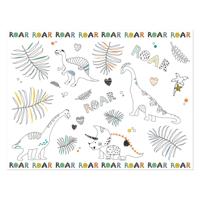 Folat BV Kleurplaat placemat dino roars, 6st. - thumbnail