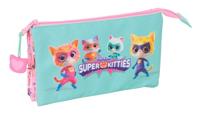 Alleshouder SuperKitties Roze Turkoois 22 x 12 x 3 cm - thumbnail