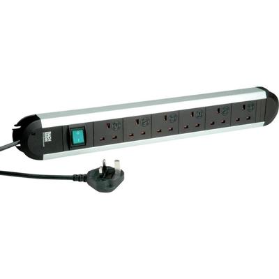 Bachmann 330.0720 Stekkerdoos Zwart, Zilver Engelse stekker 1 stuk(s)