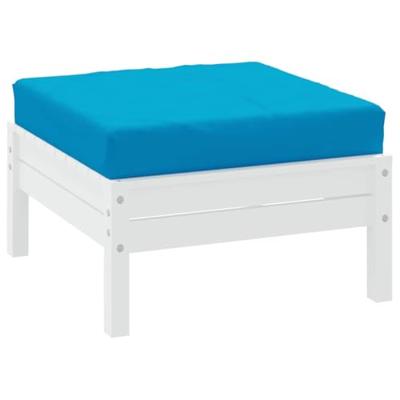 VidaXL Palletkussen 60x60x8 cm oxford stof lichtblauw - thumbnail