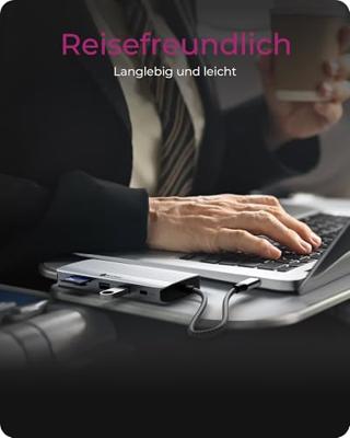 ICY BOX IB-DK4040a-CPD Bedraad USB 3.2 Gen 1 (3.1 Gen 1) Type-C Aluminium, Zilver ICY BOX IB-DK4040a-CPD Bedraad USB 3.2 Gen 1 (3.1 Gen 1) Type-C Aluminium, Zilver