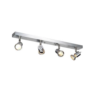 SLV Asto Spot IV 147444 Plafondspot Halogeen GU10 300 W Aluminium (geborsteld) SLV Asto Spot IV 147444 Plafondspot Halogeen GU10 300 W Aluminium (geborsteld)