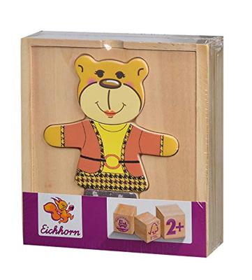 Eichhorn houten puzzel beer, 20st.