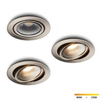 LED-inbouwspot Vivaro RVS 5W dimbaar IP54 - thumbnail