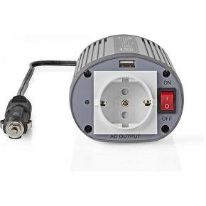 Stroomomvormer Gemodificeerde Sinusgolf | 24 V DC - 230 V AC | 150 W | 1x Schuko / 1x USB-Uitgang Stroomomvormer Gemodificeerde Sinusgolf | 24 V DC - 230 V AC | 150 W | 1x Schuko / 1x USB-Uitgang