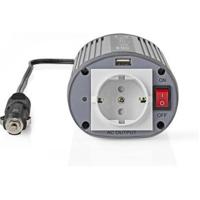 Stroomomvormer Gemodificeerde Sinusgolf | 24 V DC - 230 V AC | 150 W | 1x Schuko / 1x USB-Uitgang - thumbnail