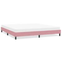 Bedframe zonder matras 200x220 cm fluweel roze - thumbnail