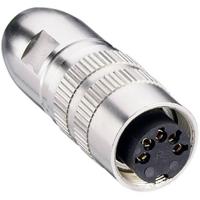 Lumberg 0321 05-1 DIN-connector Bus, recht Aantal polen: 5 Zilver 1 stuk(s) - thumbnail