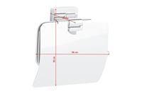tesa klaam Toiletrolhouder Lijm Metaal - thumbnail