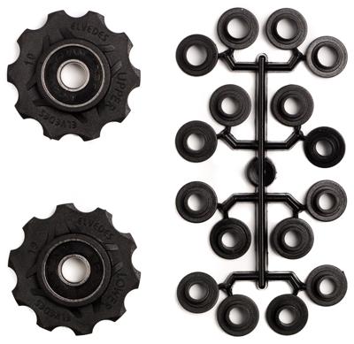 Elvedes Derailleurwieltjes 10 tanden 8s zwart 2 stuks Elvedes Derailleurwieltjes 10 tanden 8s zwart 2 stuks