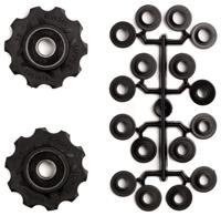 Elvedes Derailleurwieltjes 10 tanden 8s zwart 2 stuks - thumbnail