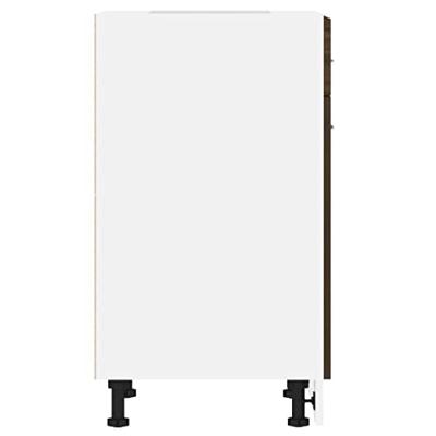Onderkast met lade 50x46x81,5 cm bewerkt hout bruineikenkleurig Onderkast met lade 50x46x81,5 cm bewerkt hout bruineikenkleurig