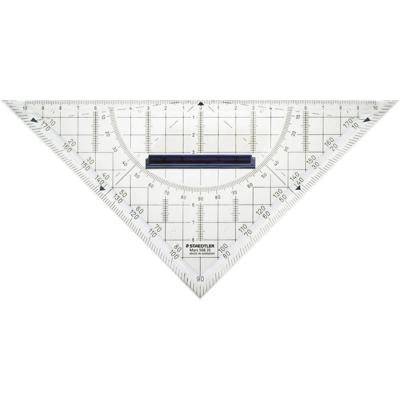 Geodriehoek Staedtler 568 220mm transparant