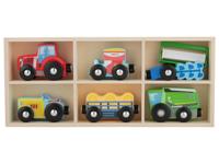 lupilu Houten speelgoed auto&apos;s (landbouwvoertuigen) - thumbnail