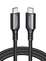 USB-C-kabel - UGREEN - 1 m datakabel - 60 W - Nylon - PD - Zwart - thumbnail