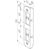 Nemef hoeksluitplaat hp1266/12 verzinkt draairichting 1 -3 - thumbnail