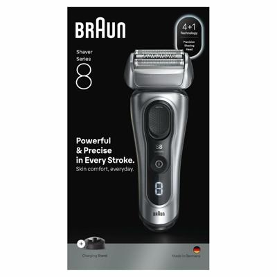 BRAUN Series 8 Elektrisch Scheerapparaat - Zwart - 60 Minuten Batterijduur - 5 Minuten Snel Opladen BRAUN Series 8 Elektrisch Scheerapparaat - Zwart - 60 Minuten Batterijduur - 5 Minuten Snel Opladen