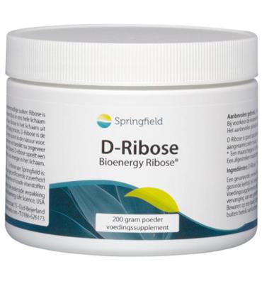Springfield D-Ribose Bioenergy Ribose Poeder