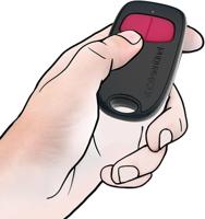 2-kanaals afstandsbediening - SCS SENTINEL - SimplyControl - Fuchsia, bereik 40m, frequentie 433,92 MHz, CR2032 lithiumbatterij inbegrepen - thumbnail