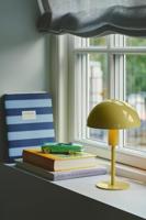 Tafellamp bruin met schakelaar en e14 fitting &apos;Hello&apos; DFTP - thumbnail