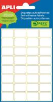 Apli ronde etiketten in etui diameter 10 mm, wit, 378 stuks, 63 per blad (2660) - thumbnail