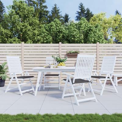 VidaXL Tuinstoelkussens 4 st 50x50x4 cm oxford stof antracietkleurig VidaXL Tuinstoelkussens 4 st 50x50x4 cm oxford stof antracietkleurig