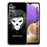 Silicone Back Case Samsung Galaxy A32 5G Skull Hair - thumbnail