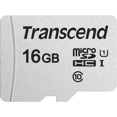 Transcend Premium 300S microSDHC-kaart 16 GB Class 10, UHS-I, UHS-Class 1 Incl. SD-adapter Transcend Premium 300S microSDHC-kaart 16 GB Class 10, UHS-I, UHS-Class 1 Incl. SD-adapter