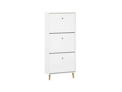 Schildmeyer Schoenenkast Bjarne (3 vakken, mat wit)