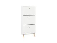 Schildmeyer Schoenenkast Bjarne (3 vakken, mat wit) - thumbnail