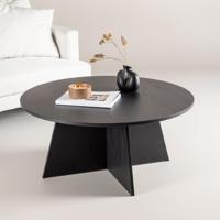 Nohr Ronde Salontafel 'Cynthiaann' 100cm, kleur Zwart - thumbnail