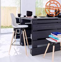 ALTEREGO ALADIN Lage kruk - Wit - thumbnail