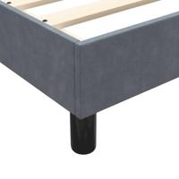 Bedframe zonder matras 90x220 cm fluweel donkergrijs - thumbnail