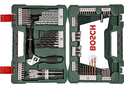 Bosch Accessoires V-Line TiN-boren en bitset met LED-zaklamp en verstelbare steeksleutel 83-delig - 2607017193 - thumbnail