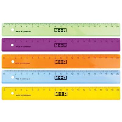 M+R lat, uit plastic, in geassorteerde kleuren, 20 cm