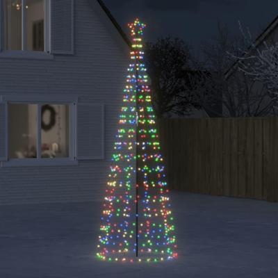 VidaXL Led-kerstboom met spikes 570 leds kleurrijk 300 cm