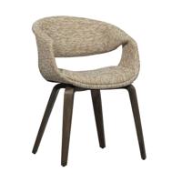 Woood Yossi eetkamerstoel Zand donker hout - thumbnail