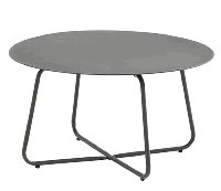 4SO Dali lounge tuintafel 73 cm rond antraciet - thumbnail