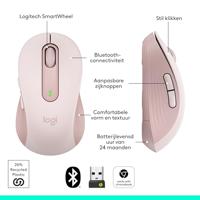 Logitech Signature M650 L Muis Radiografisch, Bluetooth Maat: L Optisch Roze 5 Toetsen 4000 dpi - thumbnail