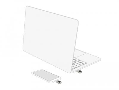 Delock 54085 USB-stick 128 GB Zilver 54085 USB-C