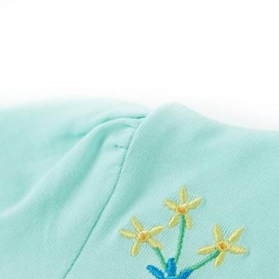Kindershirt 92 lichtzeeblauw