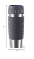 Tefal Travel Mug Easy Twist Thermobeker 0.36L Antraciet - thumbnail