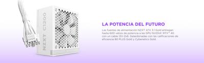 NZXT c1200 gold atx 3.1 modulaire 1200 watt voeding (zwart, 1x 12v-2x6, 3x pcie)
